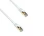 Preview: Cable de conexión premium Cat.7, LSZH, 2 conectores RJ45, cobre, blanco, 0,30 m